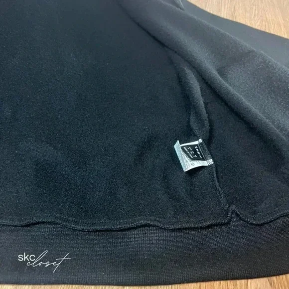 SHEIN MOOSTA Black Drawstring Drop Shoulder Hoodie, Small - Picture 8 of 10